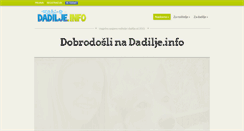 Desktop Screenshot of dadilje.info