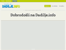 Tablet Screenshot of dadilje.info